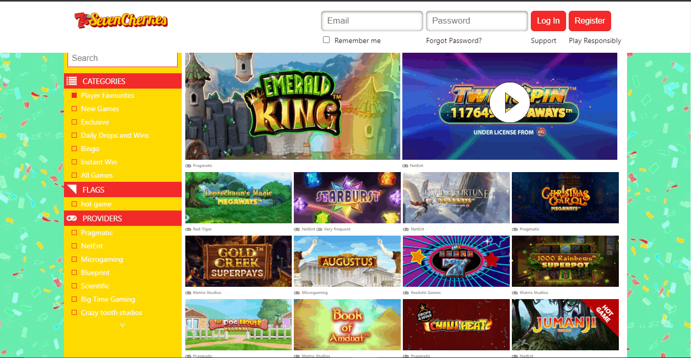 SevenCherries G kerching casino games