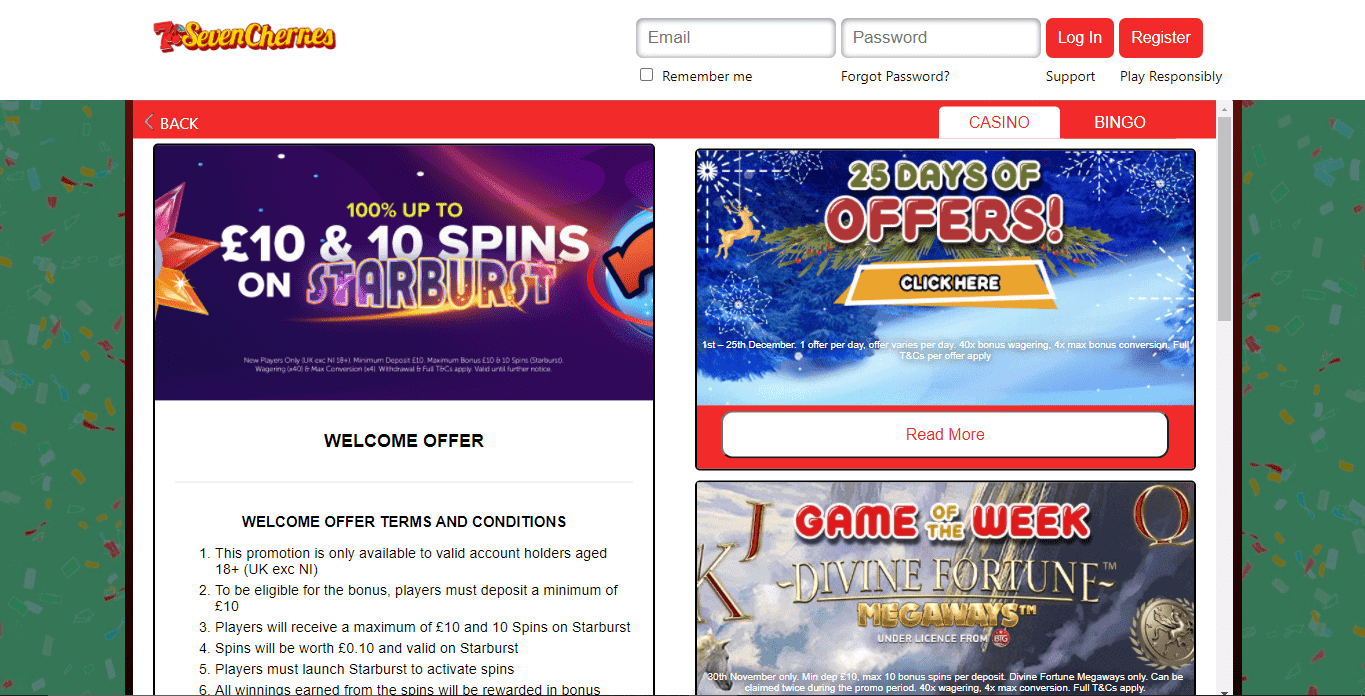 SevenCherries P kerching promotions