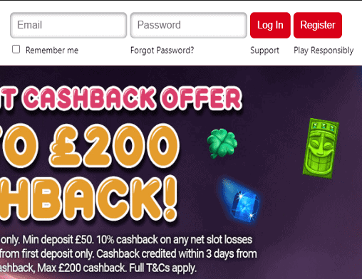 Kerching login page