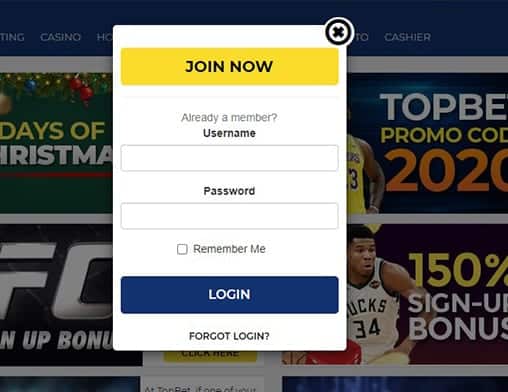 Buzz Bingo login page