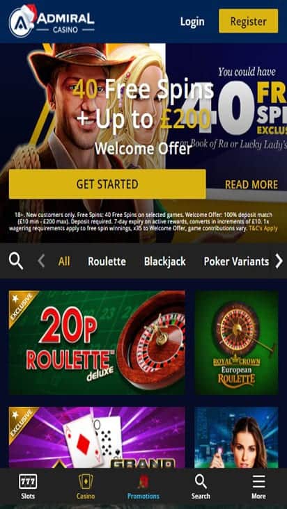 admiral casino game mobile