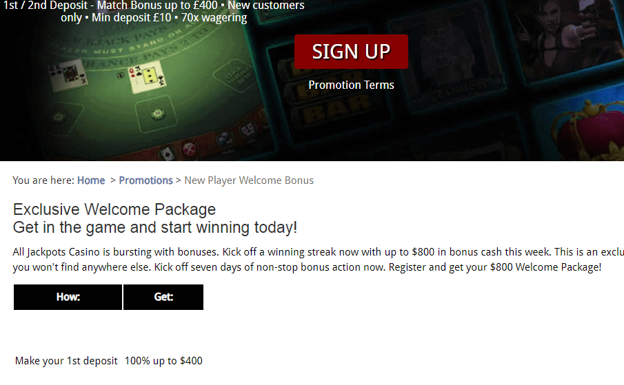 all jackpots casino promotions