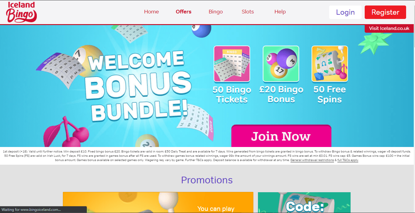 888 Casino promotions page