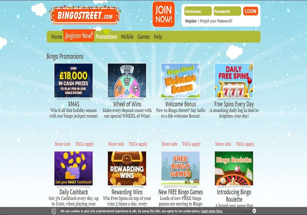 bingostreet promo 888 Casino promotions page