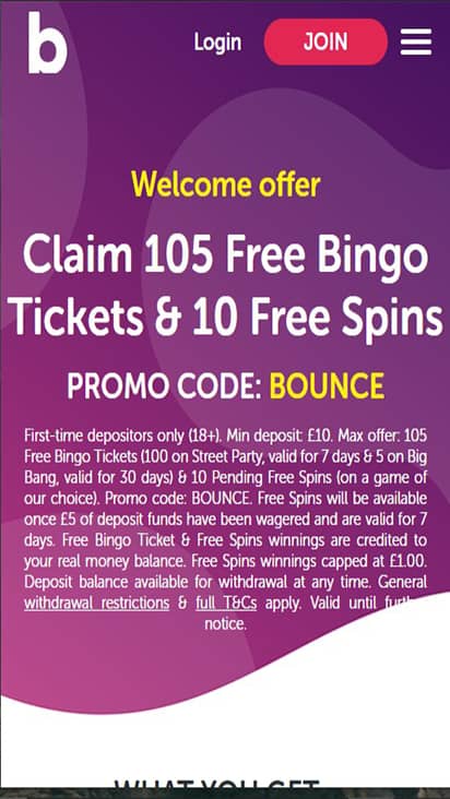 bouncebingo promo mobile