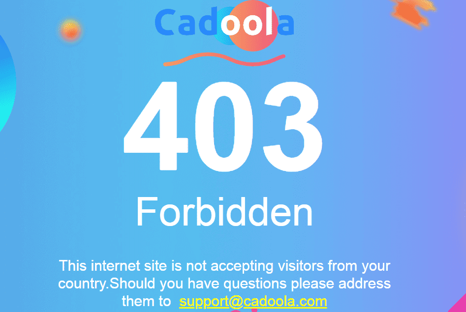 cadoola home restrictions NA