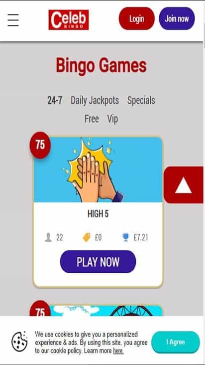 celeb bingo game mobile