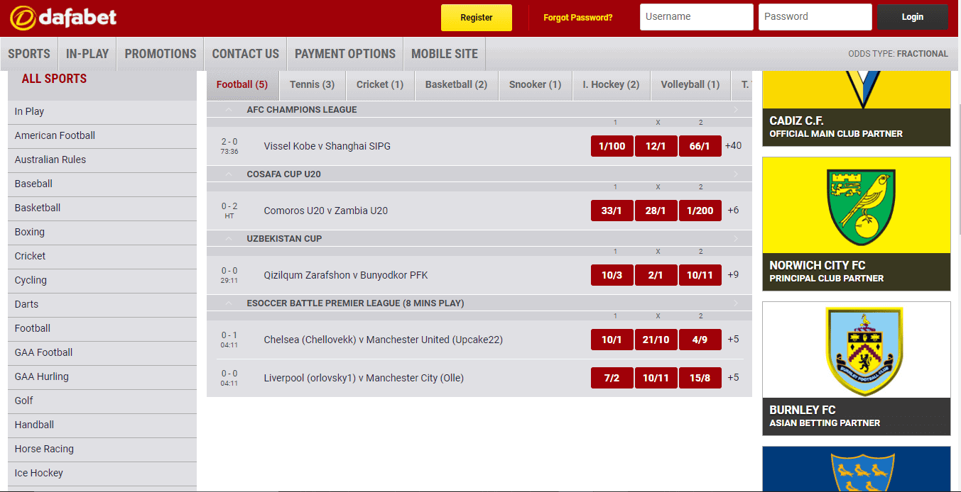 dafa bet game betclic sports games