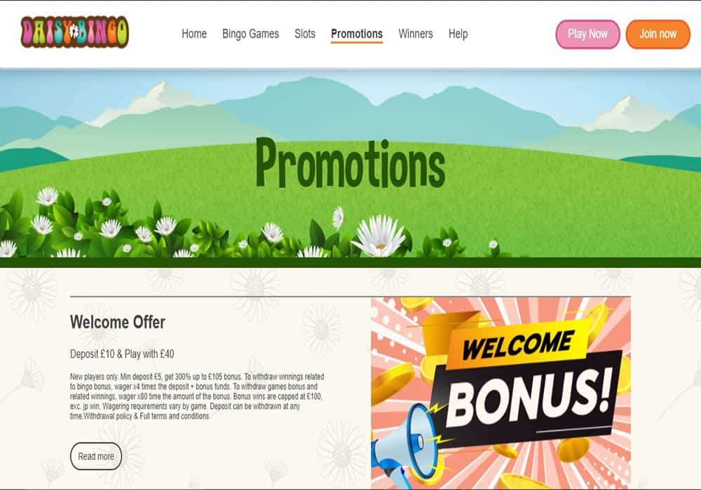 daisy bingo promo 888 Casino promotions page