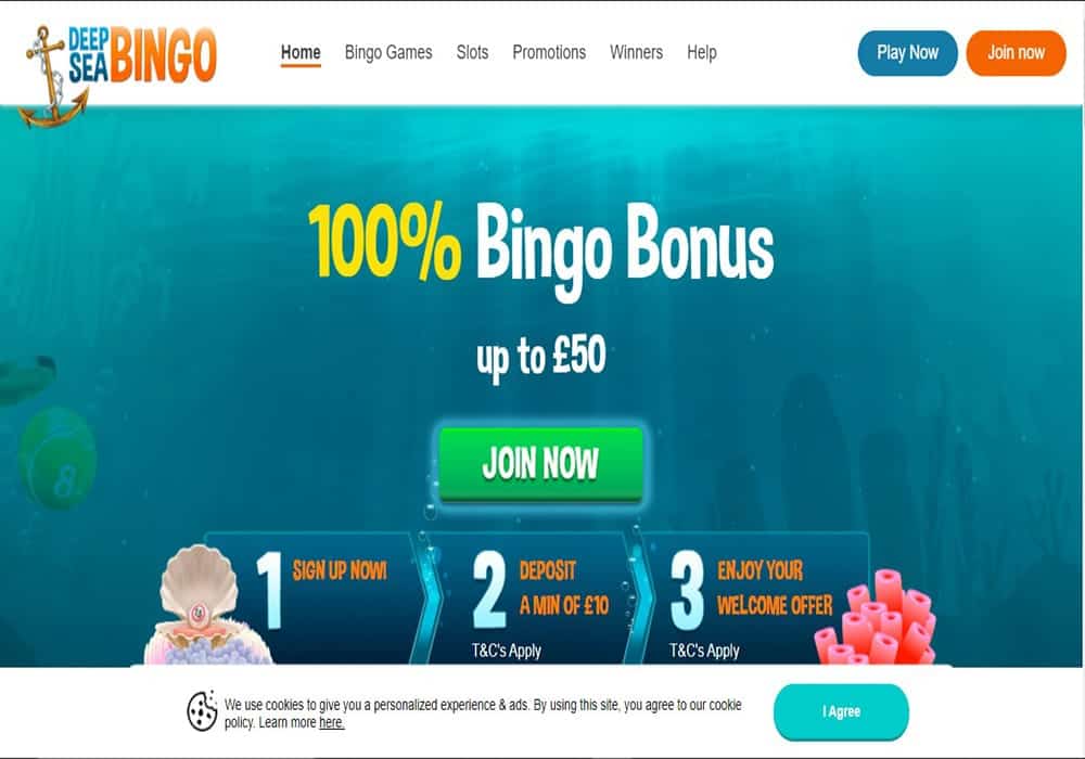 deepseabingo home deep sea bingo homepage