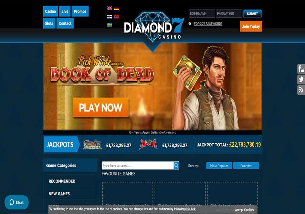 Dream Vegas home page
