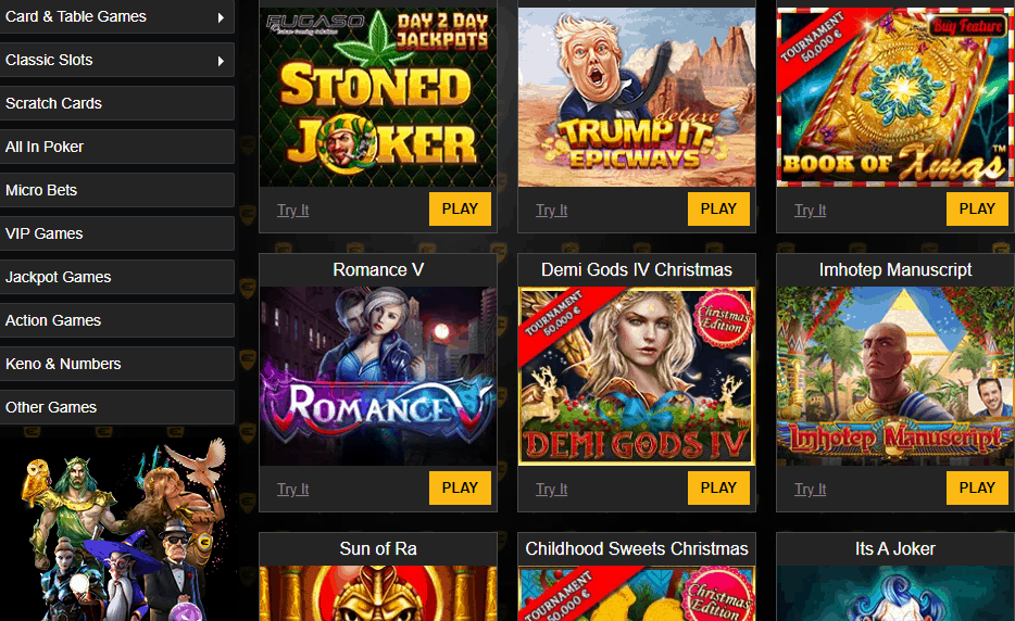 enzo casino promo games