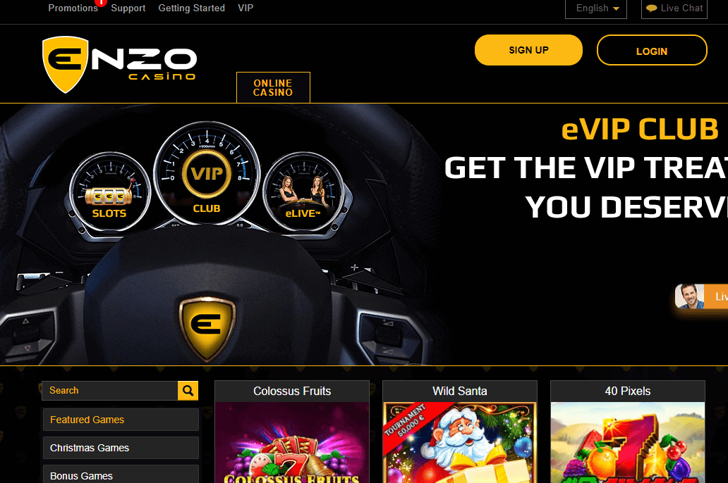 enzo casino promo home