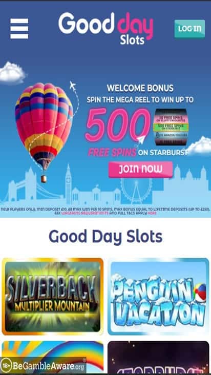 gooddaybingo home mobile