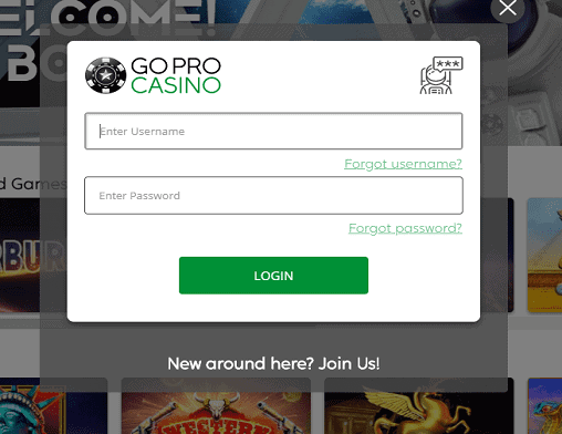 green play login page