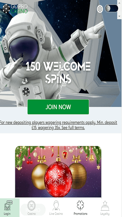 goprocasino pomo moible