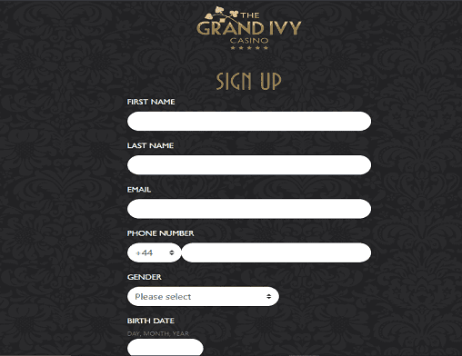 Dream Vegas sign up page