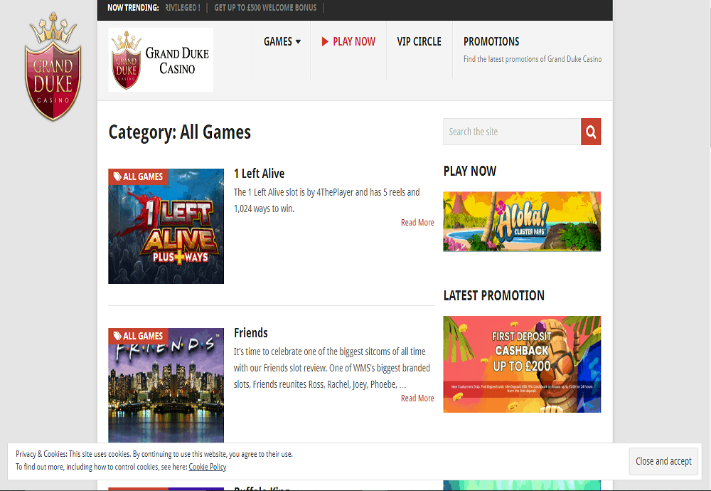 grandduke G kerching casino games