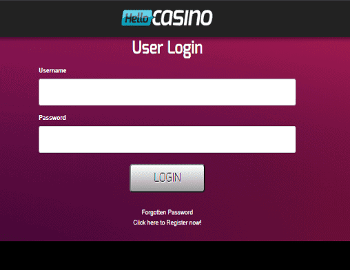 Dream Vegas login page