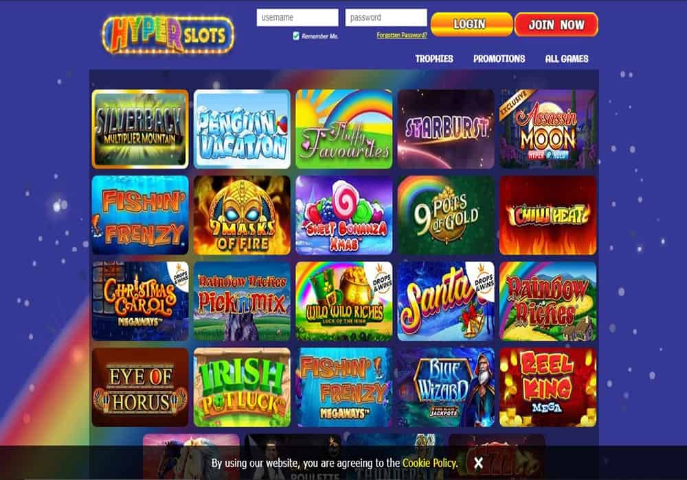 888 Casino games page