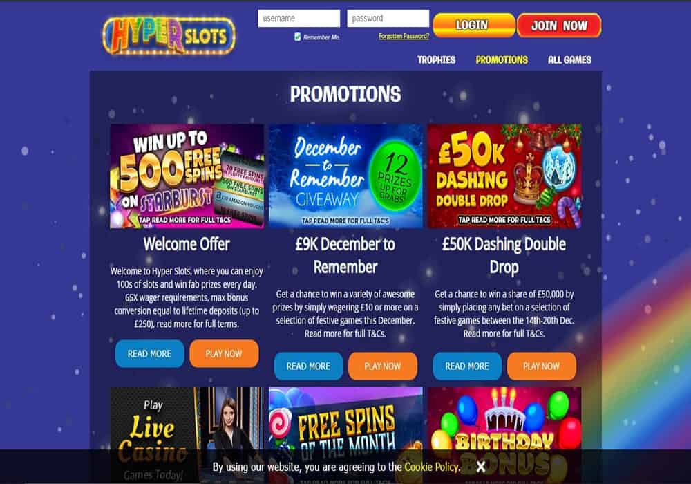 888 Casino promotions page