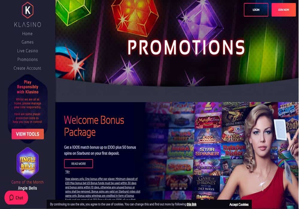 klasino promo Dream Vegas promotions page