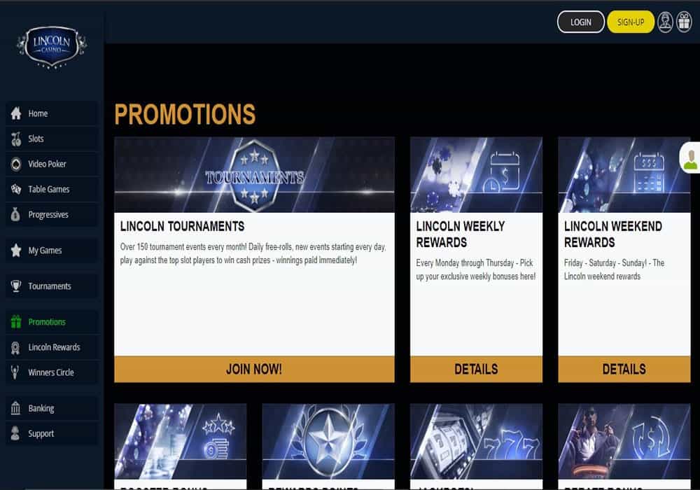 lincoln casino promo 888 Casino promotions page