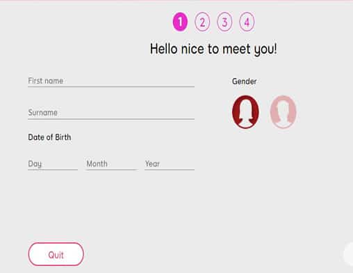 888 Casino sign up page