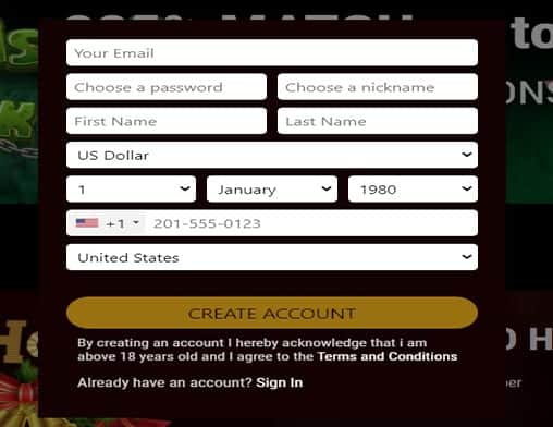 luckycreek signup grande vegas casino sign up