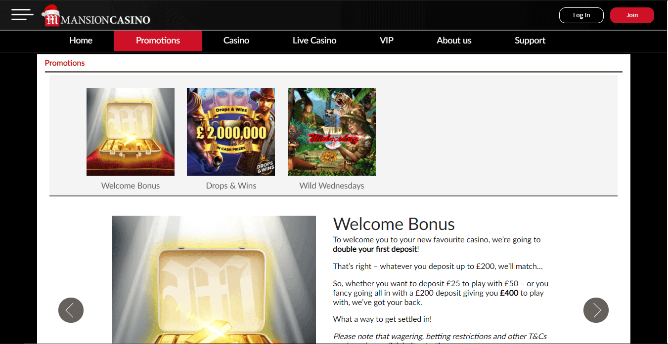mansion casino pomo betclic promotions