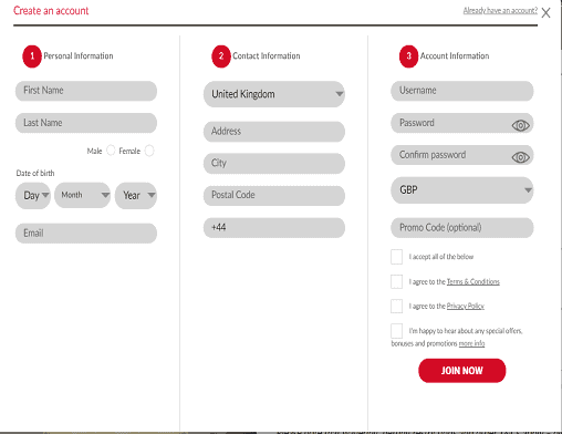 bet clic sign up