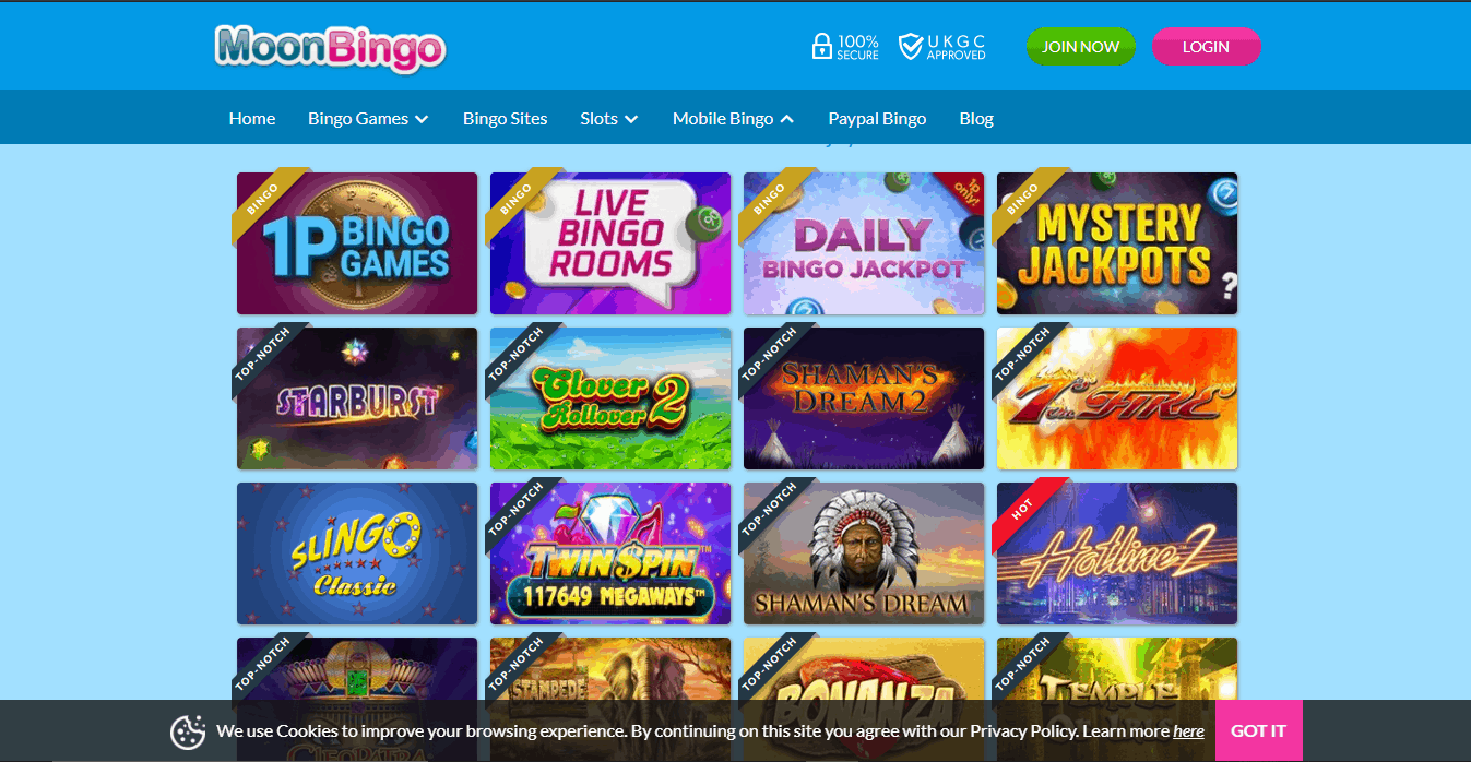 888 Casino games page