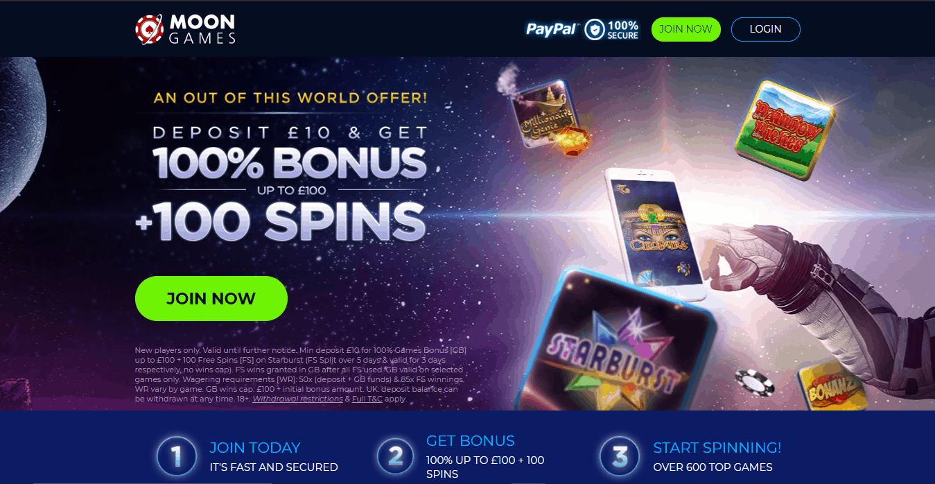 moon games home 888 Casino logo