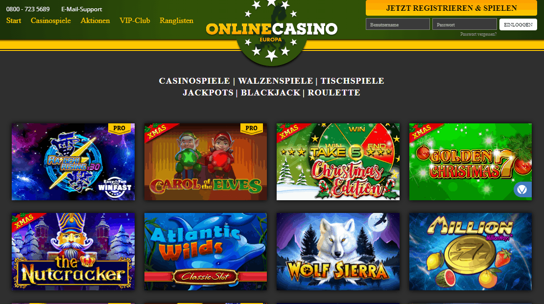online casino eu games