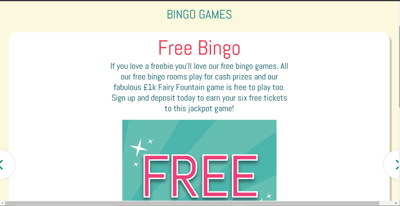 pixie bingo game 888 Casino games page