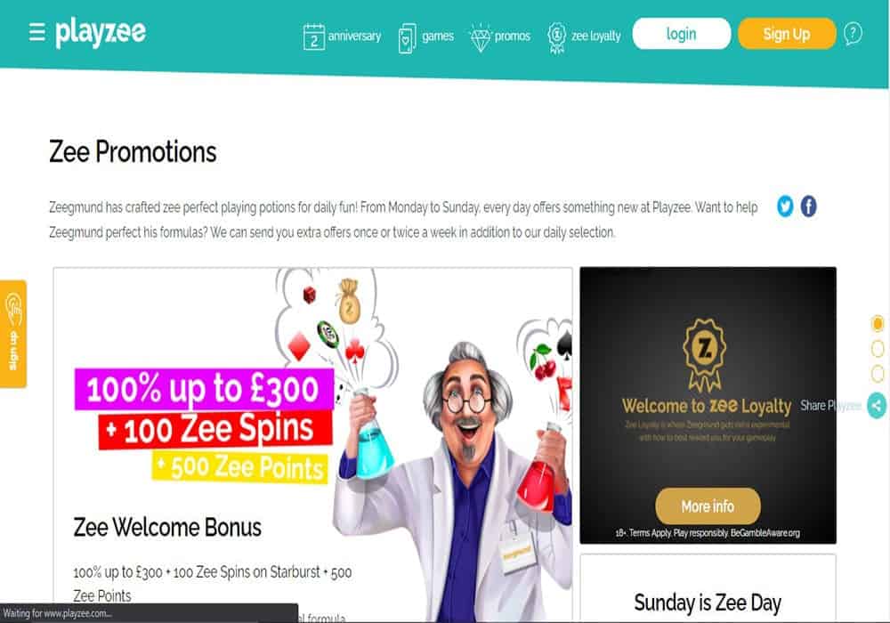 Dream Vegas promotions page
