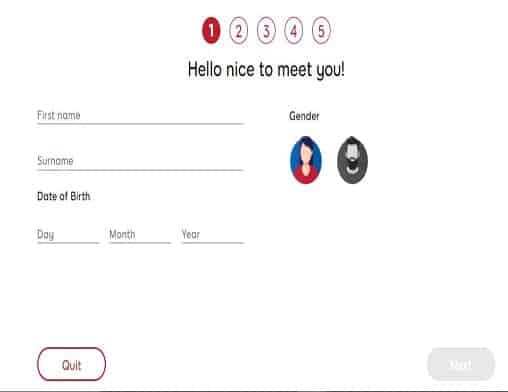 888 Casino sign up page