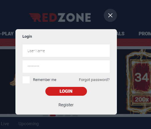 redzone sports login