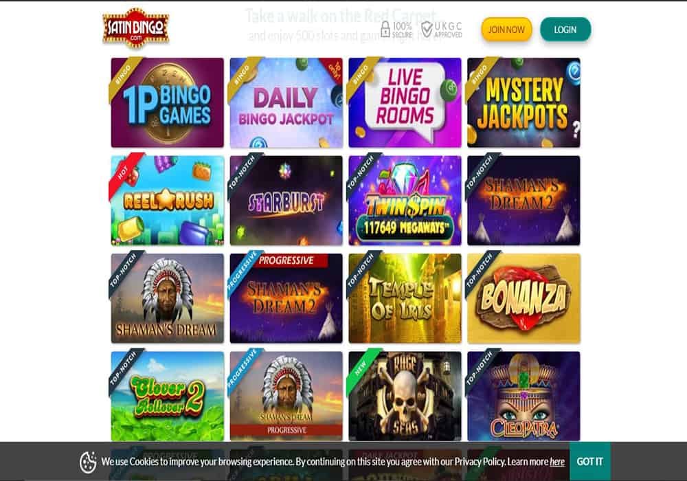 888 Casino games page