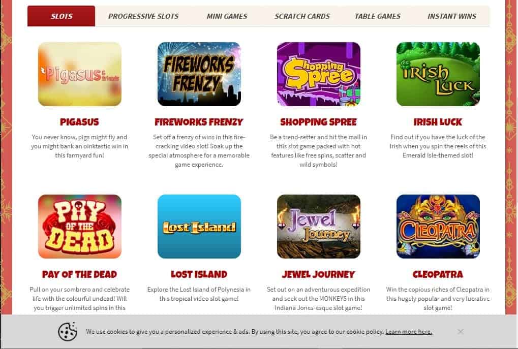 season bingo game 888 Casino games page