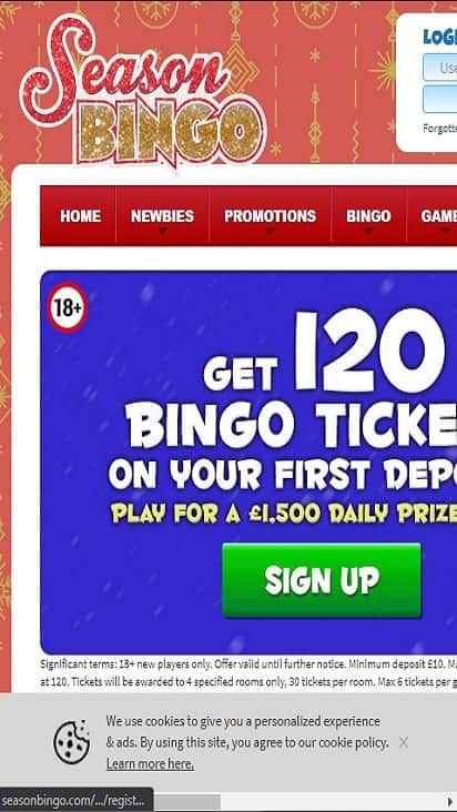 season bingo home mobile season bingo home mobile