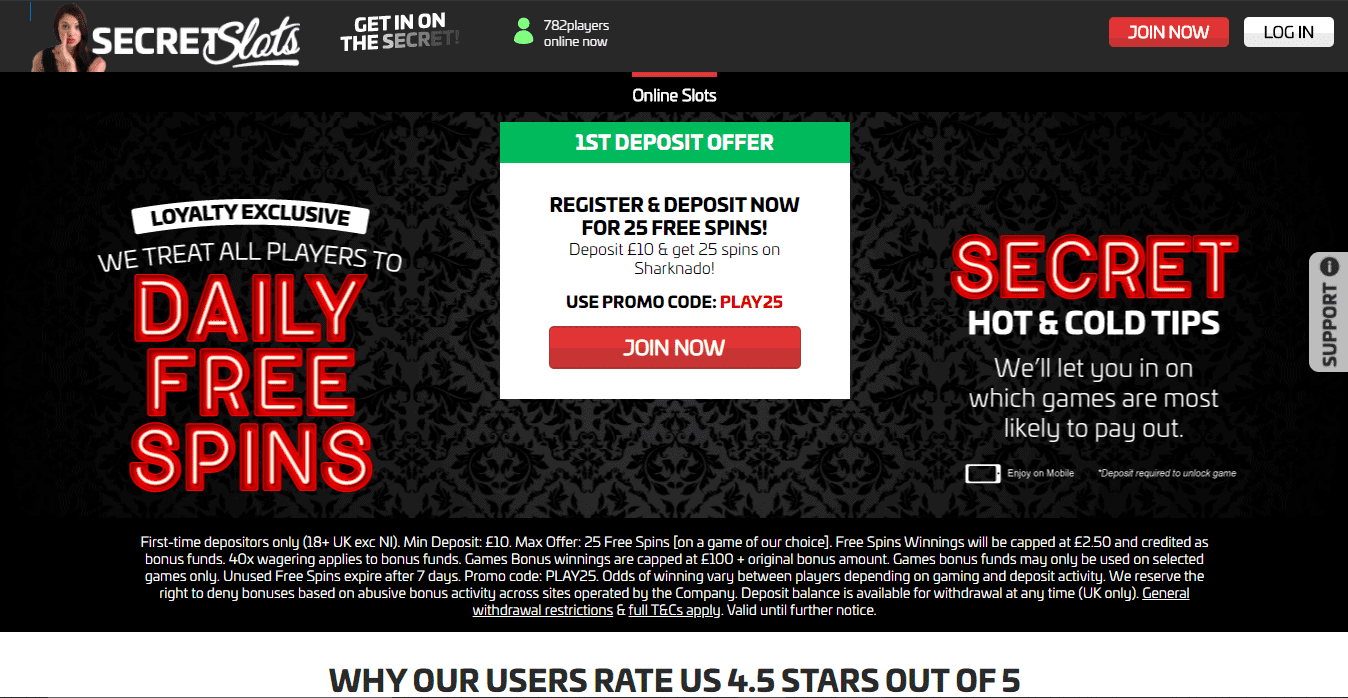 secretslots home 888 Casino logo