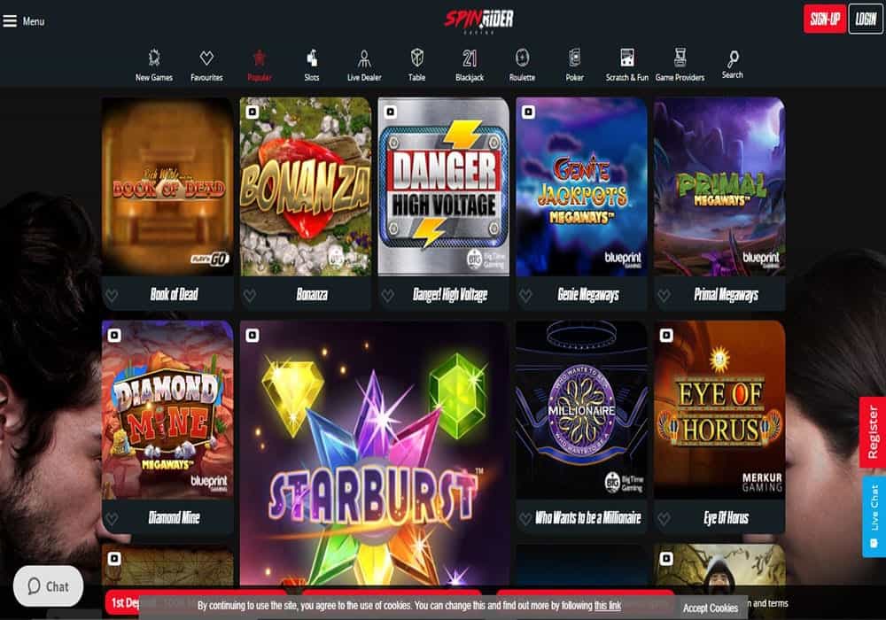Dream Vegas games page