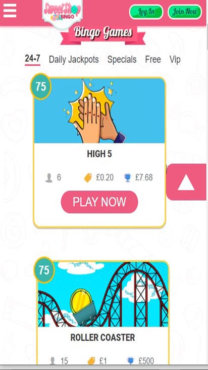 sweetshopbingo game mobile