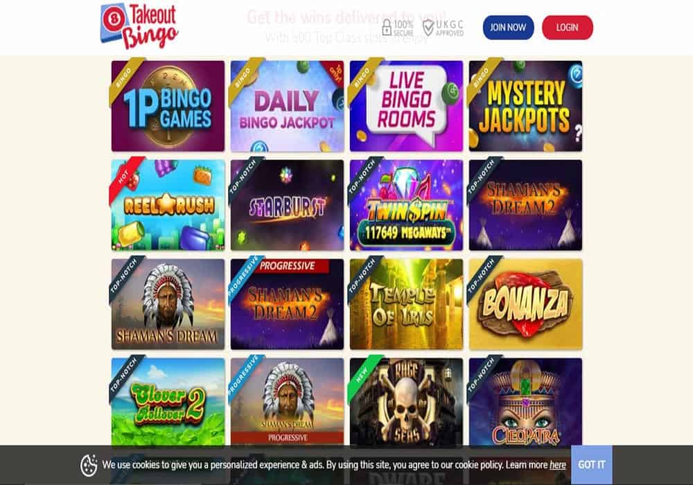 888 Casino games page