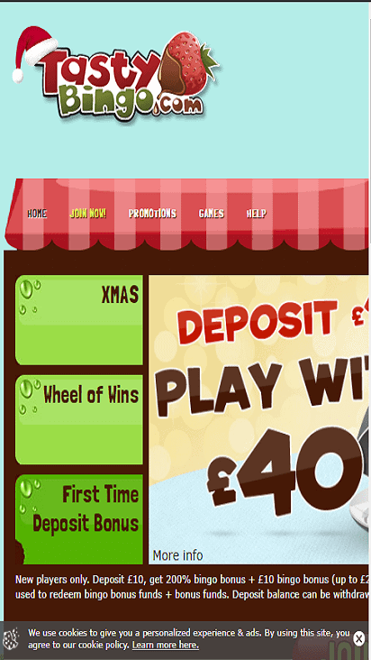 tasty bingo home mobile