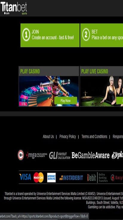 titan bet game mobile