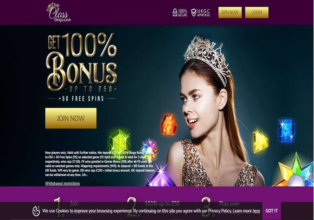 topclassbingo home