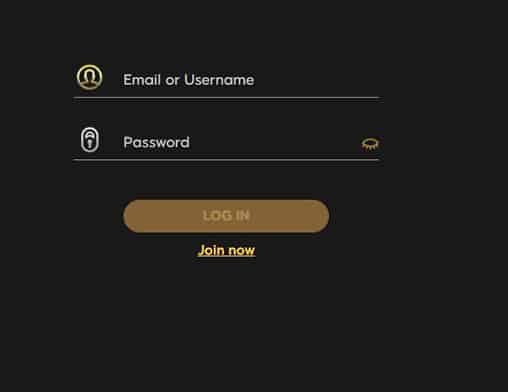 888 Casino login page