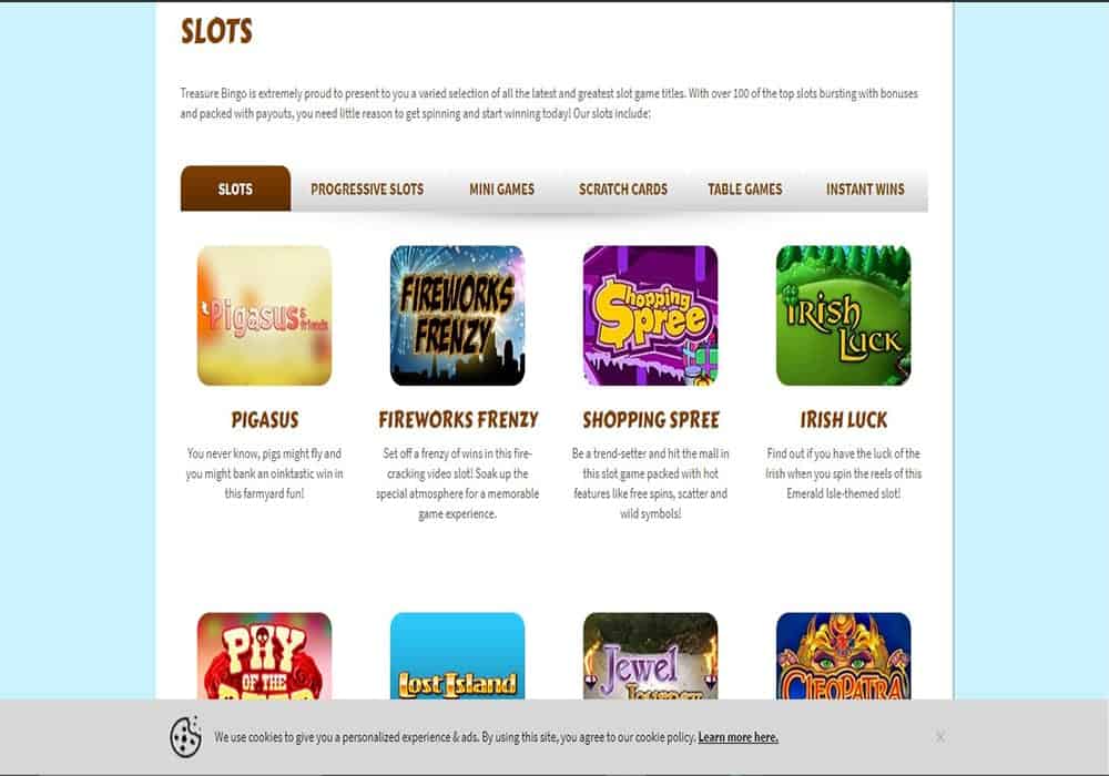 888 Casino games page